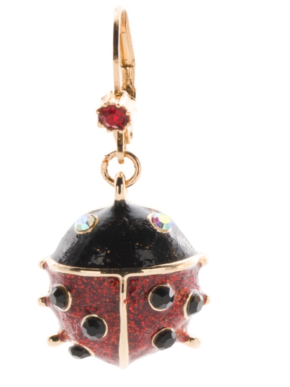 BETSEY JOHNSON Ladybug Leverback Earrings - Picture 4 of 5